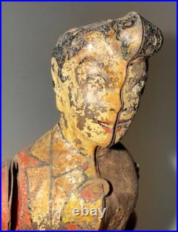 Antique Tin Litho Articulated Soldier Figure Clockwork Toy Parts Repair c1900