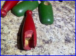 Antique Wooden Toy Figures Jointed Construction Krazy Ike's Style Very Rare. READ