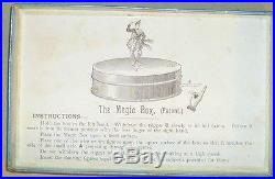 Antique toy circa 1894 The Magic Box spinning top dancing figures toy Boxed