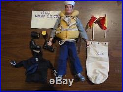 Awesome and Rare! Vintage 1964 used sailor G. I Joe Figure & Accessories