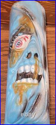 BLUE 1980's MADBALLS Toy Baseball Bat Horror scary Monster Zombie Face VTG HTF