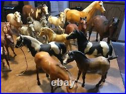 BREYER MOLDING HORSE & PONY MIXED LOT (16) Small & Large Figures VINTAGE TOY