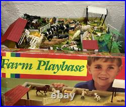 BRITAINS FARM PLAYBASE 4713 70+ ANIMALS FIGURES 1992 Boxed Likely Complete RARE