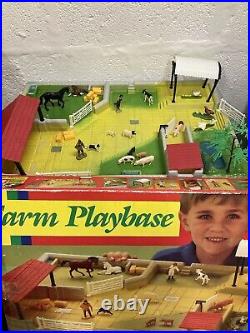 BRITAINS FARM PLAYBASE 4713 70+ ANIMALS FIGURES 1992 Boxed Likely Complete RARE