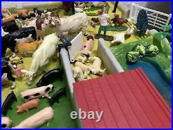 BRITAINS FARM PLAYBASE 4713 70+ ANIMALS FIGURES 1992 Boxed Likely Complete RARE