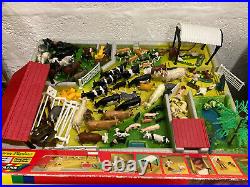 BRITAINS FARM PLAYBASE 4713 70+ ANIMALS FIGURES 1992 Boxed Likely Complete RARE