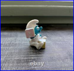 Baby Smurf with Pastel Blocks 20214 Rare Variation Figurine Vintage Toy Lot E 1