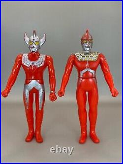 Bandai Japan Vintage Ultraman Soft Vinyl Figure 1980s Ultraman family Set of 10