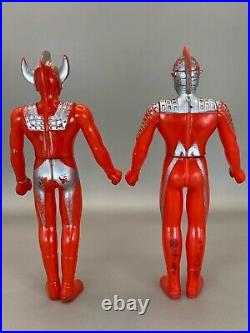 Bandai Japan Vintage Ultraman Soft Vinyl Figure 1980s Ultraman family Set of 10