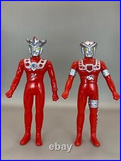 Bandai Japan Vintage Ultraman Soft Vinyl Figure 1980s Ultraman family Set of 10