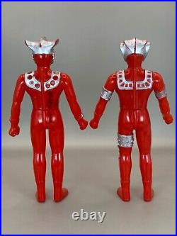 Bandai Japan Vintage Ultraman Soft Vinyl Figure 1980s Ultraman family Set of 10