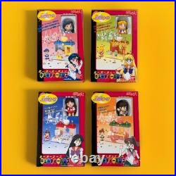 Bandai Sailor Moon Figures Cutie Palace Castle SET of 4 Rare Vintage Toy 1990s