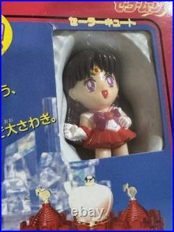 Bandai Sailor Moon Figures Cutie Palace Castle SET of 4 Rare Vintage Toy 1990s