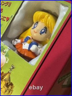 Bandai Sailor Moon Figures Cutie Palace Castle SET of 4 Rare Vintage Toy 1990s