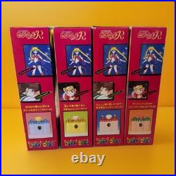 Bandai Sailor Moon Figures Cutie Palace Castle SET of 4 Rare Vintage Toy 1990s