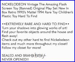 (Banned!)NICKELODEON Vintage The Flash Screen Toy Original NIB Retro 90's Mattel