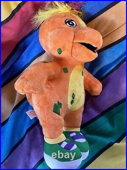 Barney Riff Plush Stuffed Toy Y2K Vintage Figure Singing 10