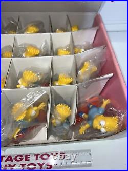 Bart Simpson on Skateboard Vintage 1990 Action Figure Toy PVC STORE DISPLAY 24