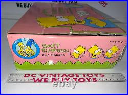 Bart Simpson on Skateboard Vintage 1990 Action Figure Toy PVC STORE DISPLAY 24