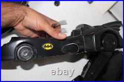 Batman 90s Vintage Lot DC 1989 Batman handheld bat wing Gun Toy Batmobiles