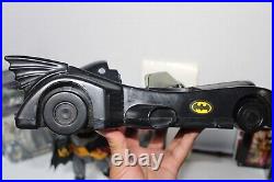 Batman 90s Vintage Lot DC 1989 Batman handheld bat wing Gun Toy Batmobiles