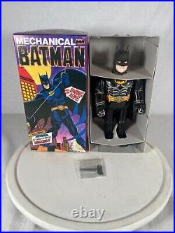 Batman Mechanical Wind-Up Tin Toy Billiken Shokai Japan Vintage