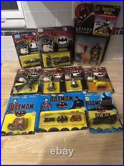 Batman/joker Vintage Collector Toy 10pc Lot New In Packs Awesome Lot See Pics