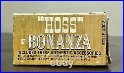 Big Hoss Cartwright 1966 Bonanza Vintage Action Figure with Box & Accessories RARE