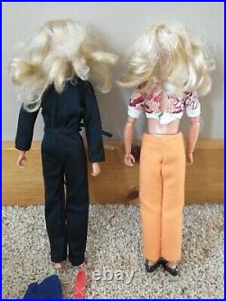 Bionic Woman Fembot 1974 Kenner Figures Lot of 2 Million Dollar Man Vintage Toy