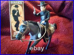 Bonanza American Character Outlaw Figure And Horse (restored) Please Read