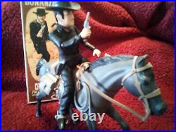 Bonanza American Character Outlaw Figure And Horse (restored) Please Read