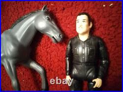 Bonanza American Character Outlaw Figure And Horse (restored) Please Read