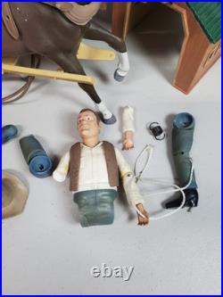Bonanza Vintage 1960 Western Cowboy Figure Horse Wagon Accessories Lot Pieces