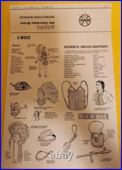Boxed Mingo figure + 32 Accessories + Manual copy Daniel Boone friend Marx West