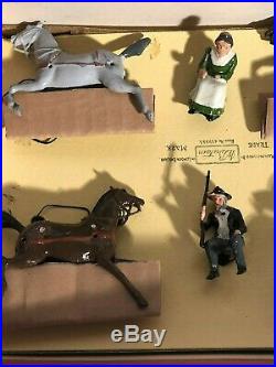 Britain's Prairie Schooner Wild West Toy Set Lead Cowboy Figures