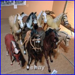 Bulk Vintage Louis Marx Best Of The West Johnny West Jane West Horse Lot Of 8