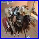 Bulk Vintage Louis Marx Best Of The West Johnny West Jane West Horse Lot Of 8