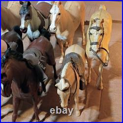 Bulk Vintage Louis Marx Best Of The West Johnny West Jane West Horse Lot Of 8