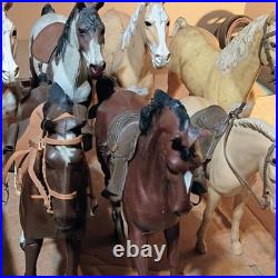 Bulk Vintage Louis Marx Best Of The West Johnny West Jane West Horse Lot Of 8
