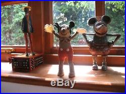 CHARMING EARLY MICKEY MOUSE DEANS RAG BOOK FIGURE 1930's WALT DISNEY doll toy