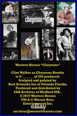 CLINT WALKER as CHEYENNE 8 FIGURE LE #45 Hartland Western collectors