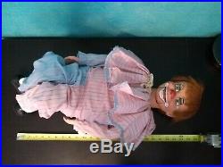 CLOWN ventriloquist figure, puppet, doll, dummy, character, Detweiler, Vintage