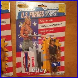 COMPLETE SET OF VINTAGE 1986 REMCO U. S. Forces Defenders of Peace Toy Lot RARE