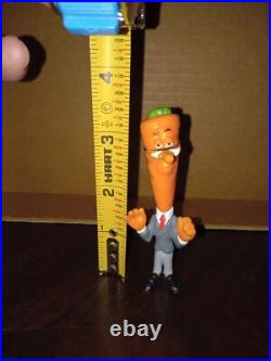 California Raisins Cecil Carrot Vintage Figure 1989 Applause 3.5 Tall HTF RARE