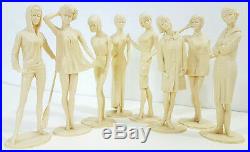 Campus Cuties 1964 Teenage Fashion Model Figures Complete Marx College USA 1960s