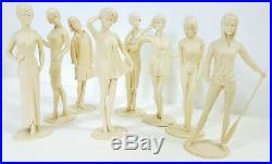 Campus Cuties 1964 Teenage Fashion Model Figures Complete Marx College USA 1960s