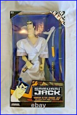 Cartoon Network Samurai Jack Warrior Action Figure Toy Doll RARE NIB Vintage IOB