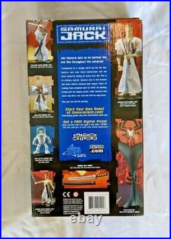 Cartoon Network Samurai Jack Warrior Action Figure Toy Doll RARE NIB Vintage IOB