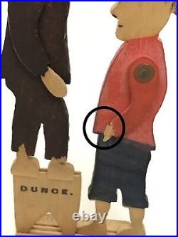 Charles Crandall's 1880's District School Set Jointed Wooden Toy Figures