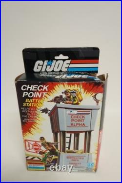 Check Point Battle Station GI Joe 1985 VTG Toy Hasbro #6664 Playset Damaged Box